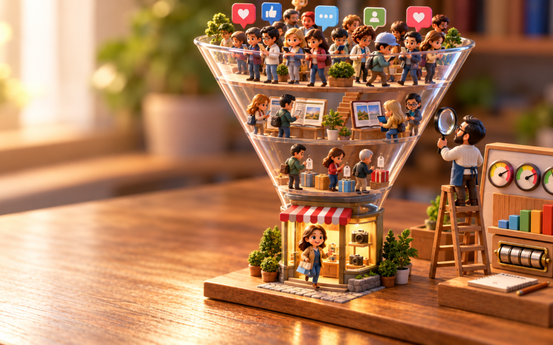 Estrategia digital para pequeños negocios: el embudo de conversión y las métricas que importan